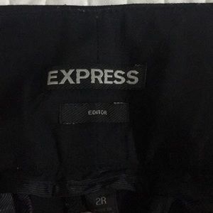 Express Editor black Dress Pants size 2 Like New